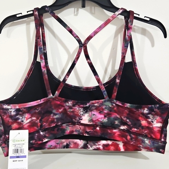 GAIAM Multicolor Tie-Dye Sports Bra - Picture 2 of 8